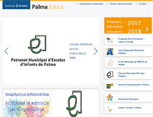 Tablet Screenshot of palmaeduca.cat